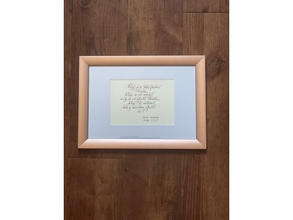 Jedinečný text přímo na míru – k zarámování nebo jen tak