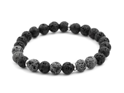 13040 koralkovy naramek z lavoveho kamene mink77 velikost 17 cm