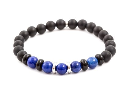 13082 koralkovy naramek z jadeitu onyxu mink54 velikost 17 cm