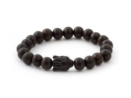 13133 koralkovy naramek z ebenoveho dreva mink03 velikost 17 cm