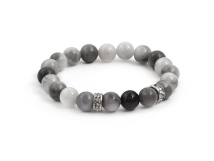 13175 mineralni koralkovy naramek ze sokoliho oka mink106 17