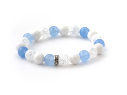 13196 mineralni koralkovy naramek z jadeitu a kristalu mink119 17