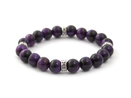 13202 mineralni koralkovy naramek z fialoveho tygriho oka mink121 17