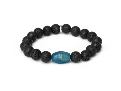 13304 mineralni koralkovy naramek z lavoveho kamene a apatitu mink161 20