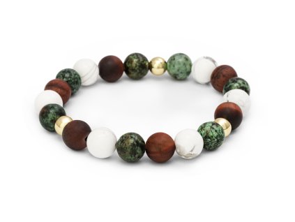 13319 mineralni koralkovy naramek z howlitu byciho oka a tyrkysu mink166 17