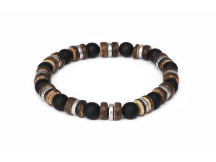13325 mineralni koralkovy naramek z onyxu kokosoveho dreva a hematitu mink168 20