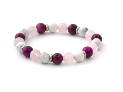 13334 mineralni koralkovy naramek z tygriho oka ruzeninu a howlitu mink19 18