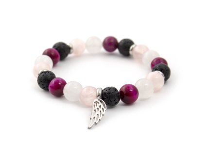 13340 mineralni koralkovy naramek z jadeitu tygriho oka a lavoveho kamene mink21 17