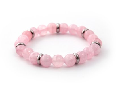 13367 mineralni koralkovy naramek z ruzoveho jadeitu mink33 17