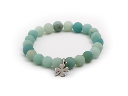 13379 mineralni koralkovy naramek z mint amazonitu mink37 17