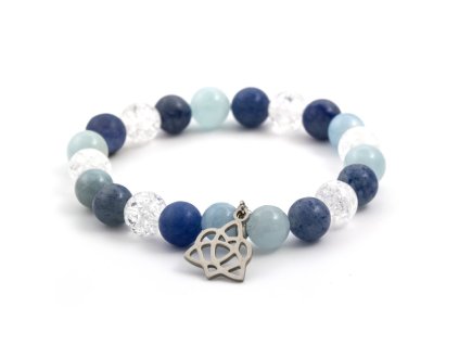 13388 mineralni koralkovy naramek z akvamarinu aventurinu a kristalu mink40 17