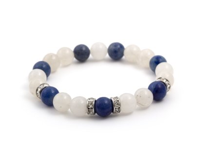 13391 mineralni koralkovy naramek z jadeitu a avanturinu mink41 17