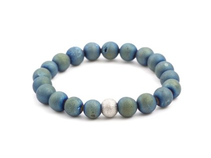 13442 mineralni koralkovy naramek z achatu mink73 17