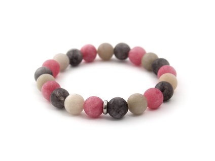 13475 mineralni koralkovy naramek z jadeitu mink85 17