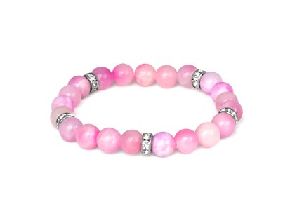 Minerální korálkový náramek z jadeitu MINK86/17