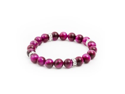 13490 mineralni koralkovy naramek z purpuroveho tygriho oka mink92 17