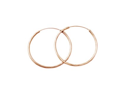13520 13520 trpytive pozlacene kruhove nausnice aguc1240 n rose prumer 45 mm 4 18 g