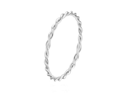 14510 14510 minimalisticky krouceny stribrny prsten agg315l velikost 50 0 69 g