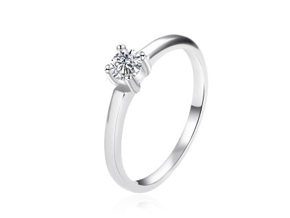 14678 romanticky stribrny prsten se zirkonem agt r05w velikost 52 1 65 g