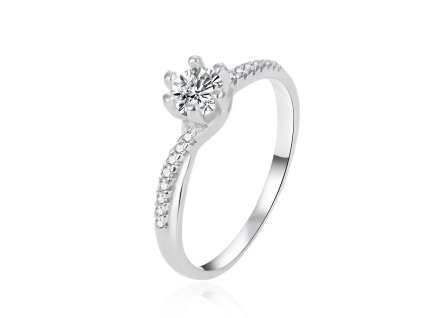 14705 romanticky stribrny prsten se zirkony agt r15w velikost 52 1 44 g