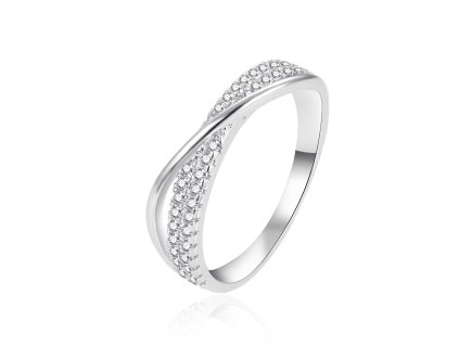14717 elegantni stribrny prsten se zirkony agt r19w velikost 52 2 23 g