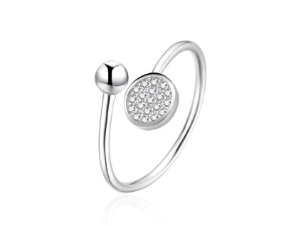 14771 elegantni otevreny prsten se zirkony agt r37w velikost 42 52 1 1 g