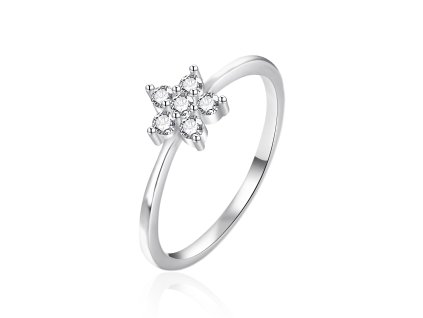 14774 nezny stribrny prsten s kvetinou agt r38w velikost 52 0 95 g