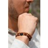 13139 5 koralkovy naramek ze santaloveho dreva mink01 velikost 17 cm