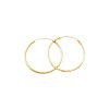 13517 13517 trpytive pozlacene kruhove nausnice aguc1240 n gold prumer 45 mm 3 29 g