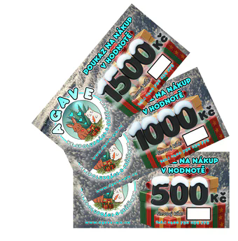 Dárkové poukazy do e-shopu Agave PJZ