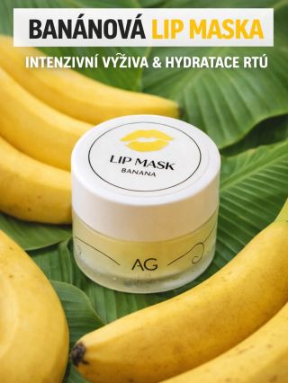 🍌 Banánová lip maska Když rty volají SOS, tahle maska to vezme za ně. Výživa, hydratace a hebkost, co je cítit hned – a...