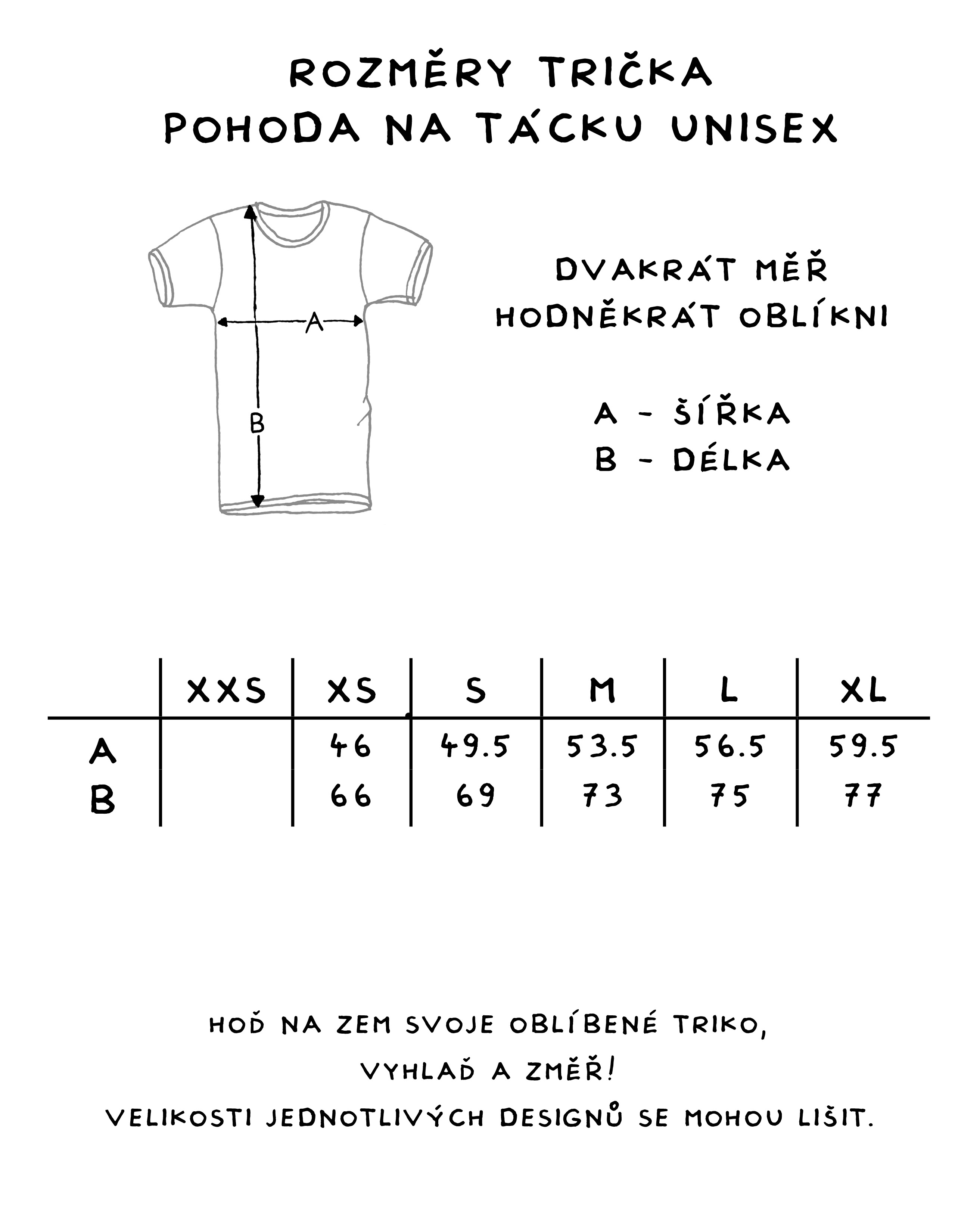 POHODAuni_triko_rozmery