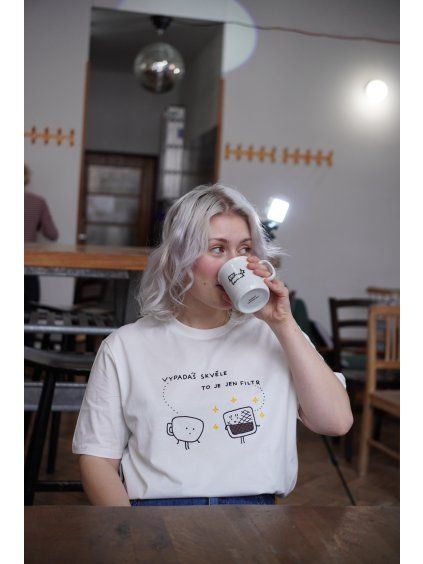 Triko To je jen filtr bílé unisex