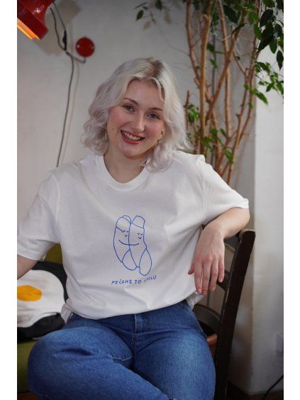 Triko Pečeme to spolu bílé unisex
