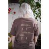 Triko Líná mrdka oboustranná mocha unisex