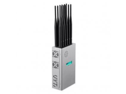 Powerful portable 12-band signal jammer 5G-4G-3G-2G+WIFI 2.4G/5.8G+GPSL etc.