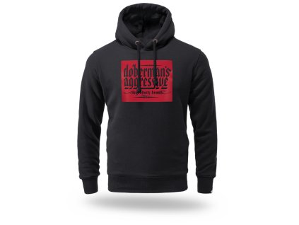 Mikina klokanka Rubber Logo Red