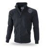 KLASICKÁ MIKINA NA ZIP BLACK DEVIL