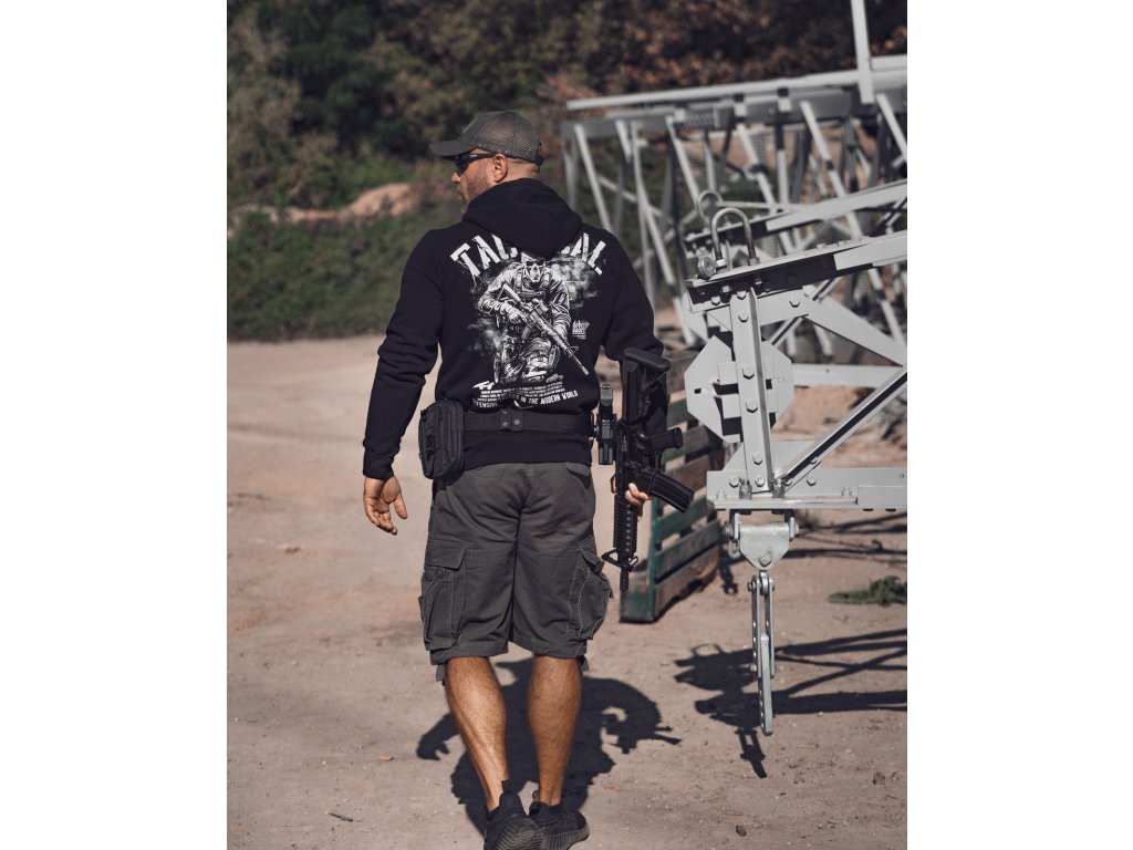 Cipzáras kapucnis pulóver TACTICAL SOLDIER