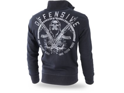 KLASSZIKUS CIPZÁRAS PULÓVER MILITARY OFFENSIVE