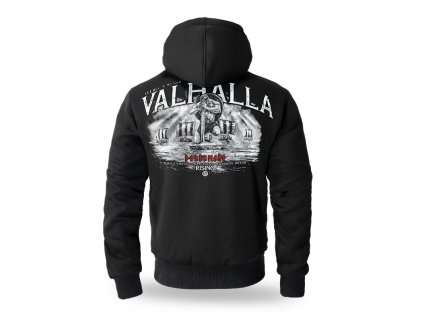 VALHALLA KAPUCNIVAL ÉS SZŐRMÉVEL ELLÁTOTT CIPZÁRAS PULÓVER