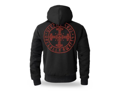 THORS CROSS szőrmével és kapucnival ellátott pulóver