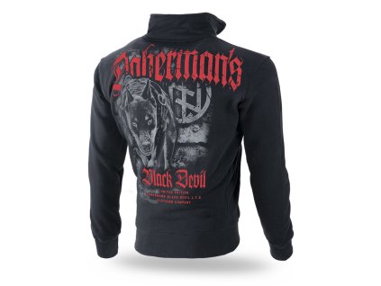 KLASICKÁ MIKINA NA ZIPS BLACK DEVIL