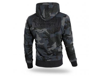 Mikina s kapucňou so zapínaním na zips OFFENSIVE DIVISION