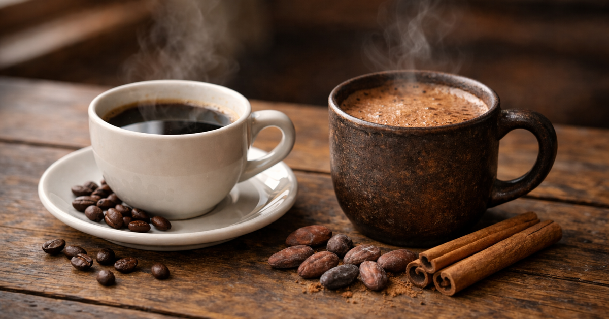 Ceremoniální kakao vs. káva: Jaký je mezi nimi skutečný rozdíl?
