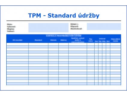 Standard údržby