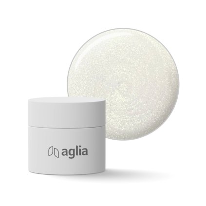 LIQUID BUILDER Snow Glow stavební UV gel AGLIA