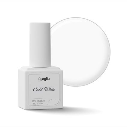 COLD WHITE Farbiger Gel-Lack AGLIA