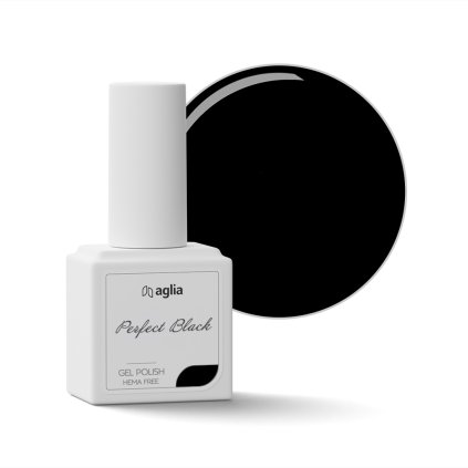 PERFECT BLACK Farbiger Gel-Lack AGLIA