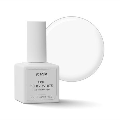 EPIC MILKY WHITE no wipe top coat AGLIA